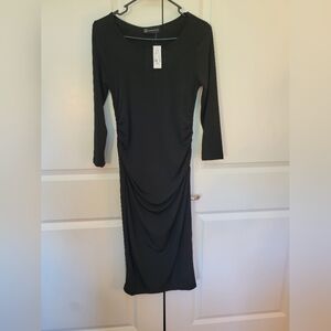 Never Worn New York & Company Boat Neck Body Con 3/4 Sleeve Dress